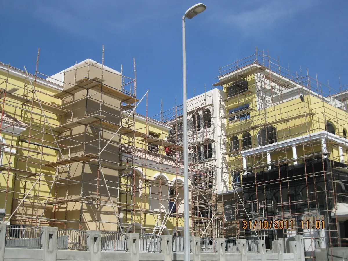 Construction phase — historical photograph