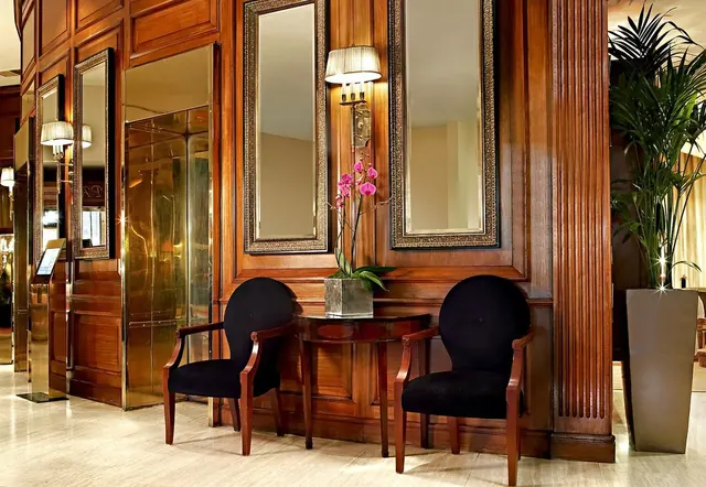Hotel interior — historical photograph